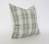 Set of 2 Sage Green Plaid Throw Pillow Covers | Available in 7 Sizes