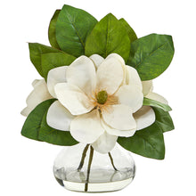  Magnolia Artificial Arrangement In Glass Vase