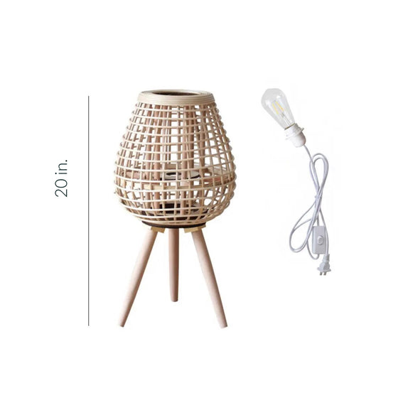 Modern Rattan Art Floor Lamp