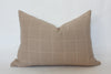 Tan Plaid Pillow Covers -Set of 2 | Available in Several Sizes