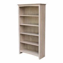  Natural Wood Shaker Style Large Bookshelf | Other Colors Available