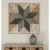 Multi-Colored Geometric Wood Wall Art